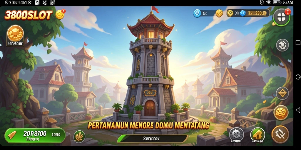 Tampilan gameplay Tower Defense yang mendebarkan dari 380SLOT.