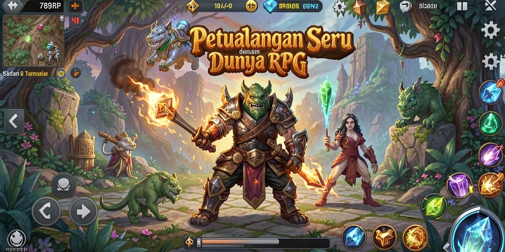 Tampilan gameplay RPG yang memukau dan menarik.