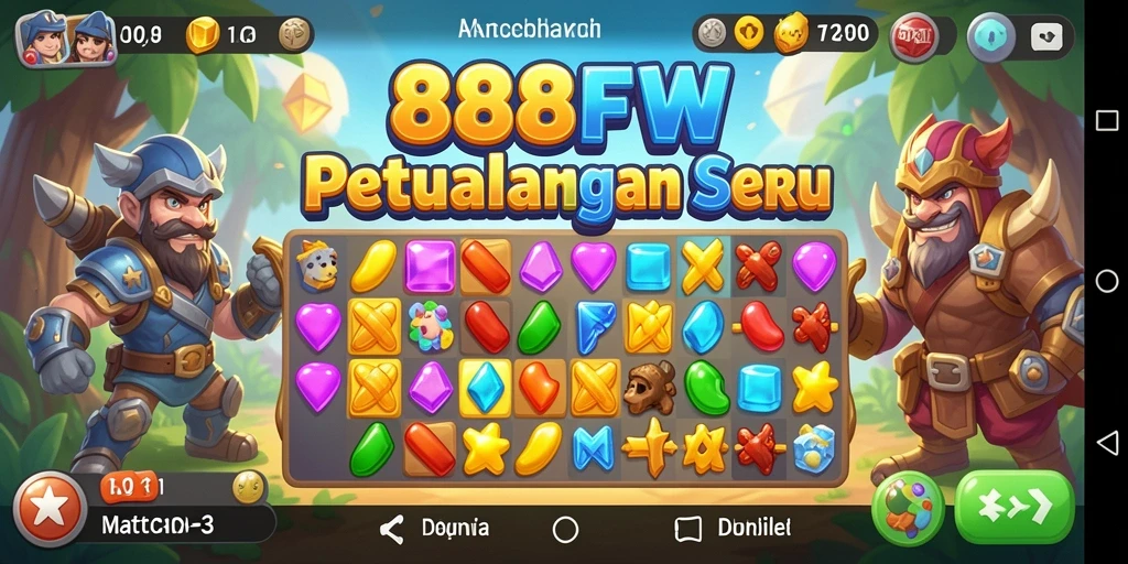 Tampilan gameplay seru di 888FW yang penuh warna.