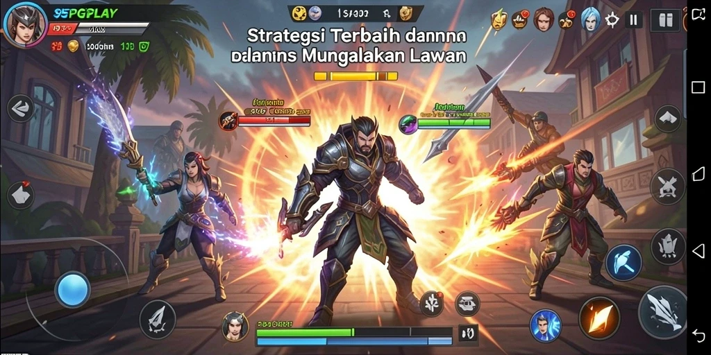 Tampilan gameplay menarik dalam 95PGPLAY dengan berbagai strategi.