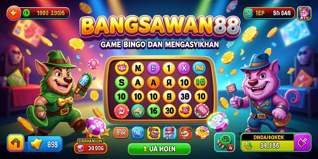Screenshot gameplay BANGSAWAN88 menampilkan keseruan permainan Bingo.