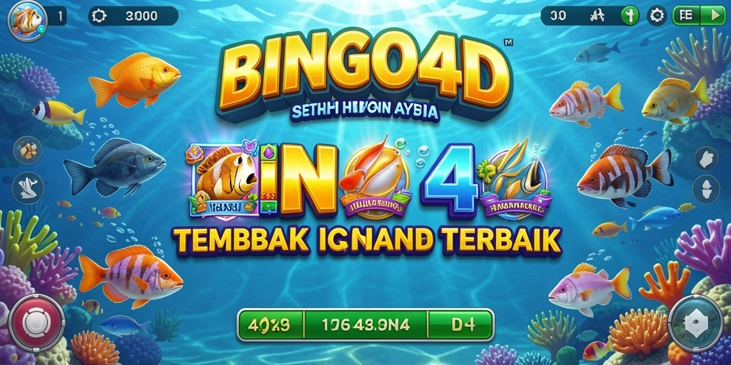 Screenshot gameplay BINGO4D menampilkan aksi tembak ikan yang seru dan menarik.