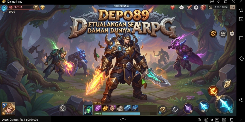 Tampilan seru dari gameplay DEPO89 di dunia petualangan ARPG.
