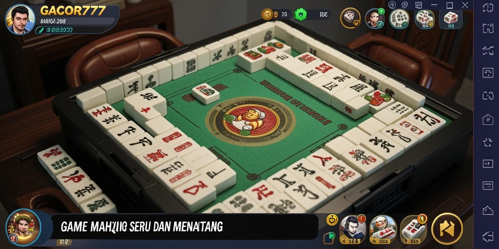 Screenshot GACOR777 menampilkan gameplay Mahjong yang seru dan interaktif.