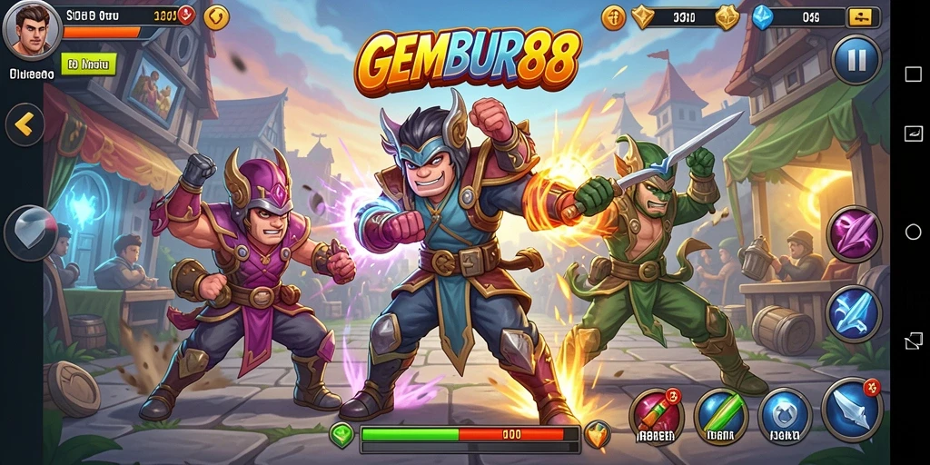 GEMBUR88 menampilkan pertarungan seru dengan karakter yang beragam.
