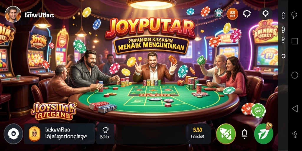 Tampilan gameplay menarik dari JOYPUTAR di aplikasi Kasino.