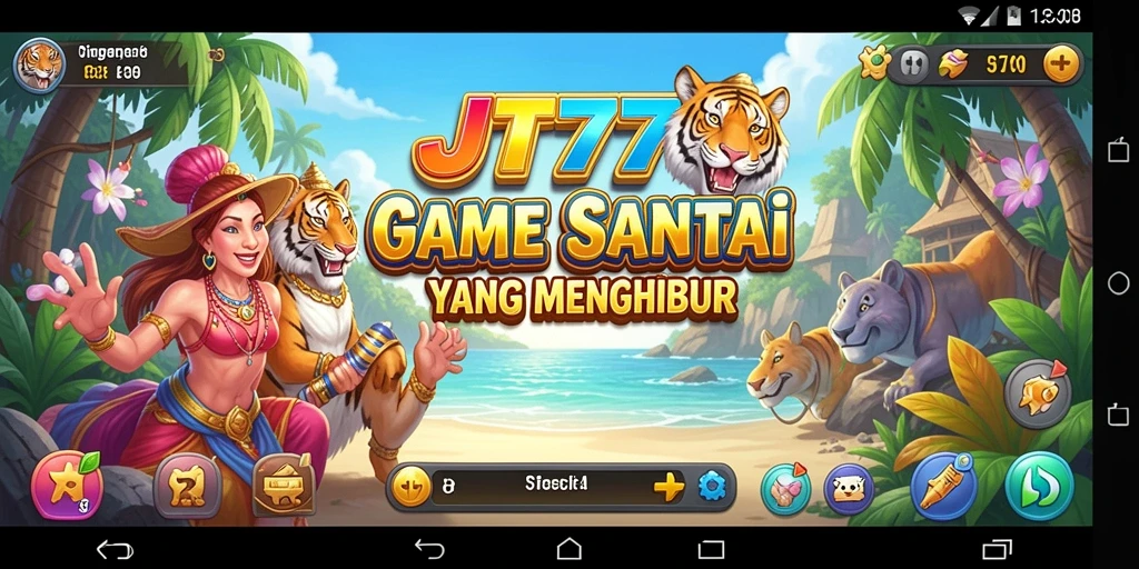 Tampilan gameplay JT777 yang menarik dan penuh warna.