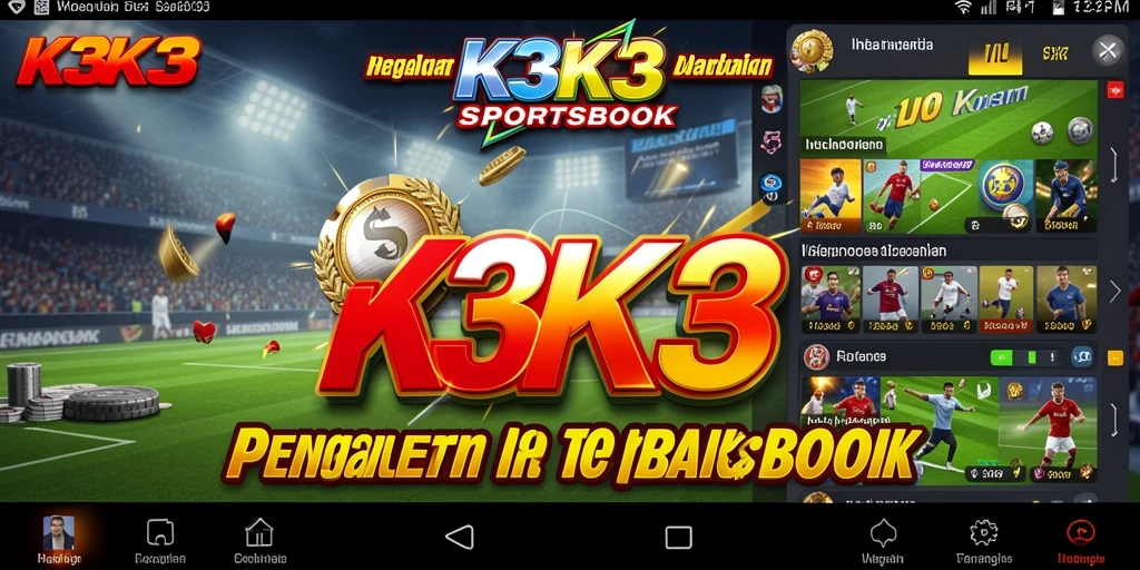Tampilan menarik dari gameplay K3K3 di platform Sportsbook.