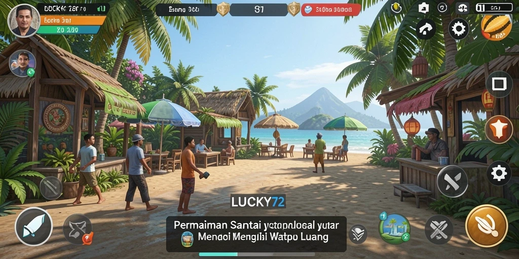 Tampilan gameplay menarik dari LUCKY72 dengan warna cerah dan efek suara yang menyenangkan.