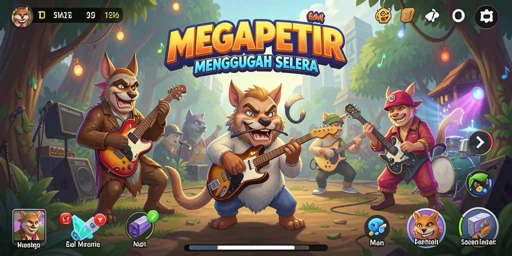 Tampilan gameplay <strong>MEGAPETIR</strong> yang menarik dan interaktif.