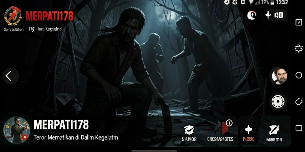 Tampilan gameplay menegangkan di dunia kegelapan MERPATI178.