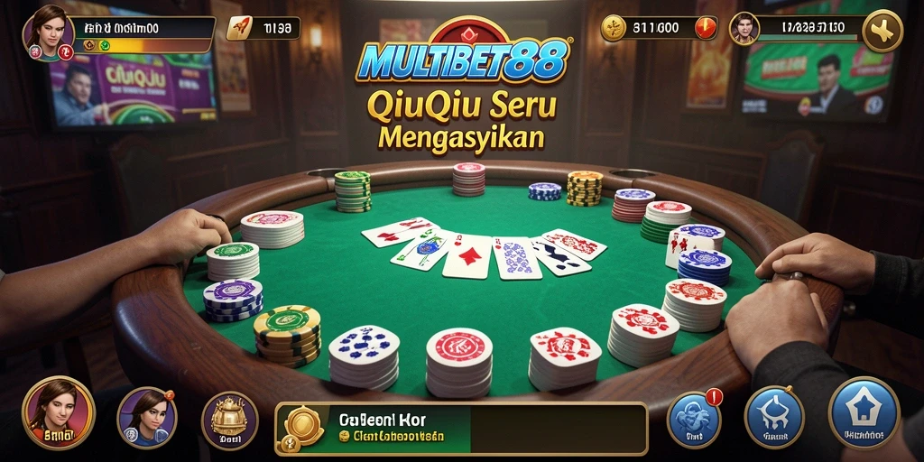 Screenshot gameplay QiuQiu di MULTIBET88 yang mendebarkan.