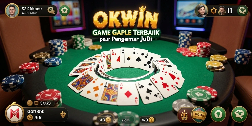 Tampilan gameplay <strong>OKWIN</strong> yang menarik dan interaktif saat bermain Gaple.