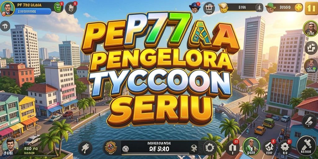 Tangkapan layar gameplay PF777 yang menarik dengan berbagai bangunan dan aktivitas Tycoon.