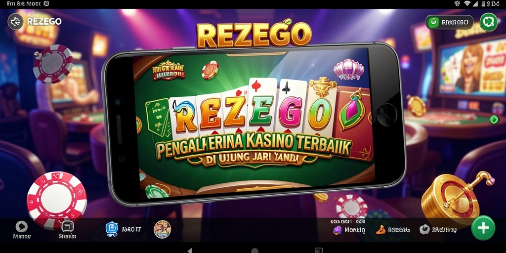 Tampilan gameplay menarik dalam aplikasi Kasino REZEGO.