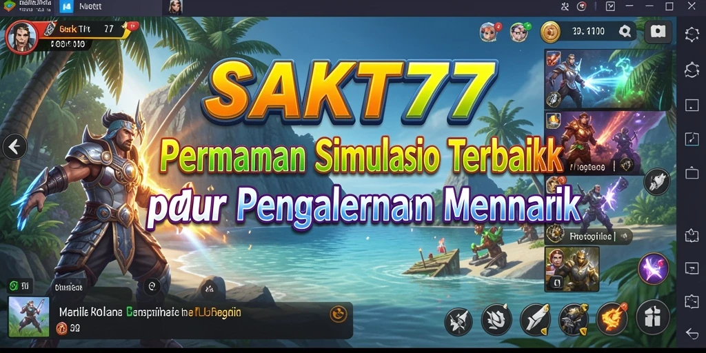Tampilan gameplay SAKTI77 yang menarik dan interaktif.