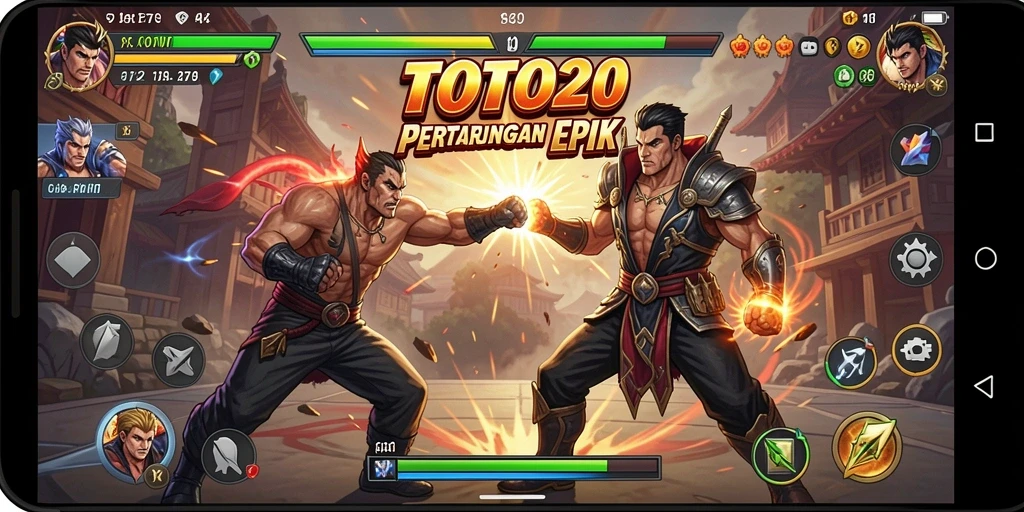 Tampilan gameplay <strong>TOTO20</strong> yang penuh aksi dan dinamis.